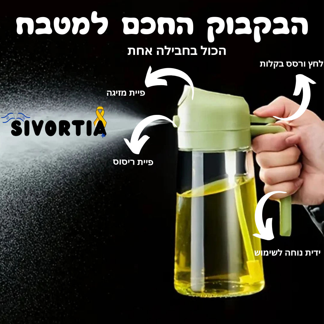 הבקבוק החכם למטבח 2 ב 1