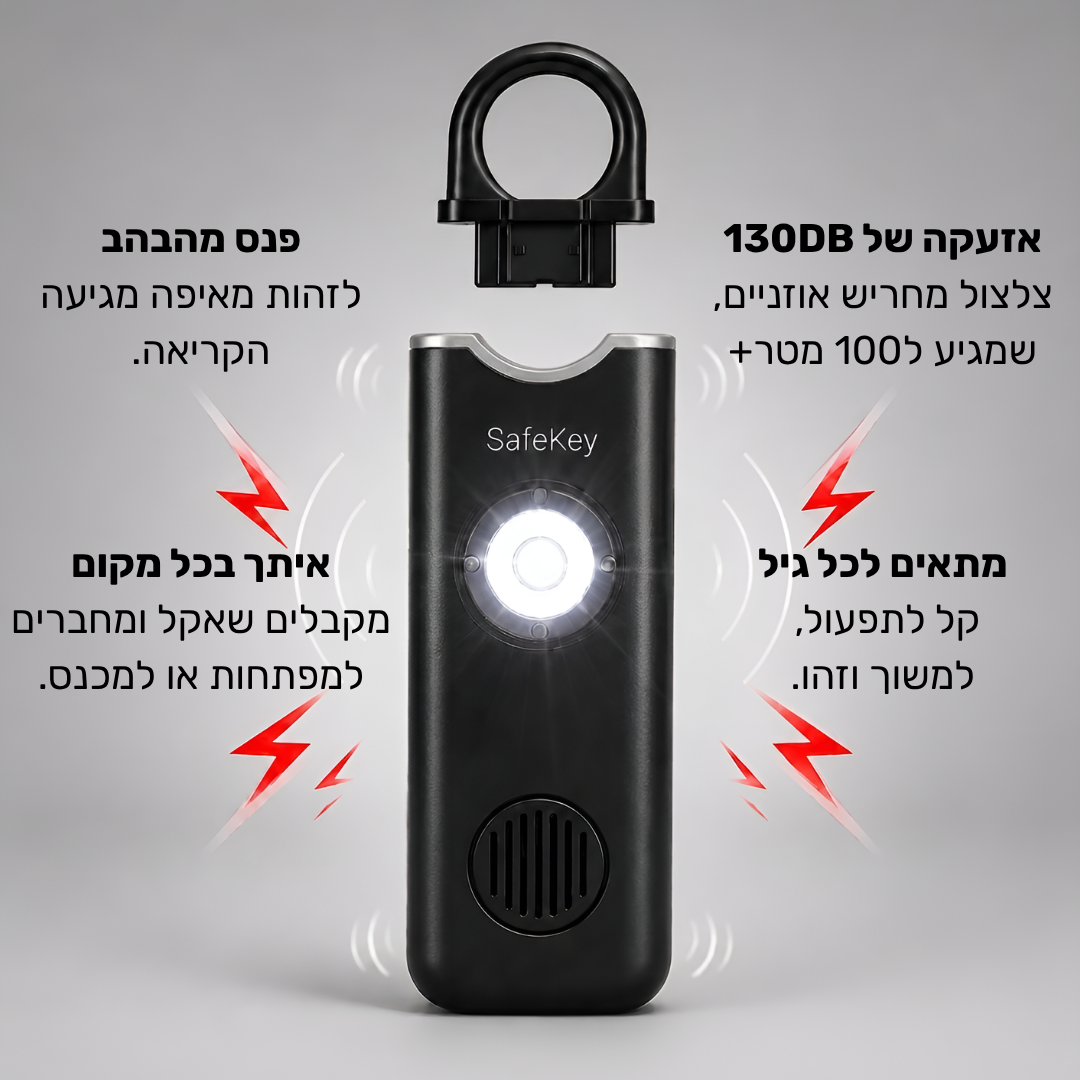 ™SafeKey שקט נפשי בכף היד